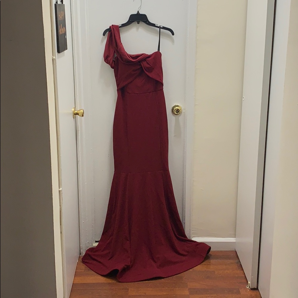 Burgundy formal dress